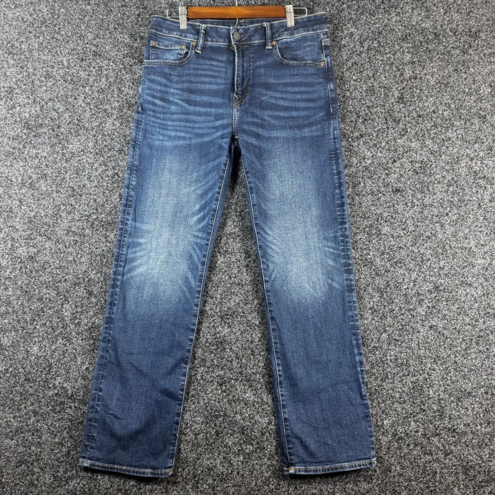 American Eagle Airflex+ Original Bootcut Jeans Mens 32x32 Dark Wash Denim Blue